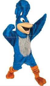 FurryWu Blue Roadrunner Birds Mascot Costumes Carnival Party Cosplay Suit