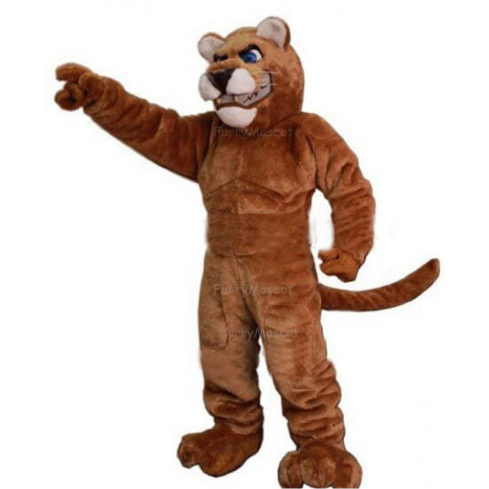 FurryWu Power Corby Cougar Wildcat Leopard puma Mascot Costumes Carnival Party Cosplay Suit