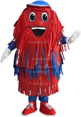 FurryWu Blue and Red Car Wash Mascot Costumes Carnival Party Cosplay Suit
