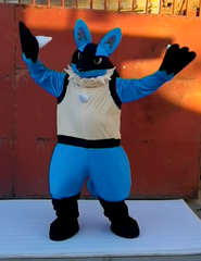 Pokemon Lucario Mascot Costumes Carnival Party Cosplay Suit