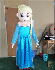 Frozen Elsa Mascot Costumes Carnival Party Cosplay Suit