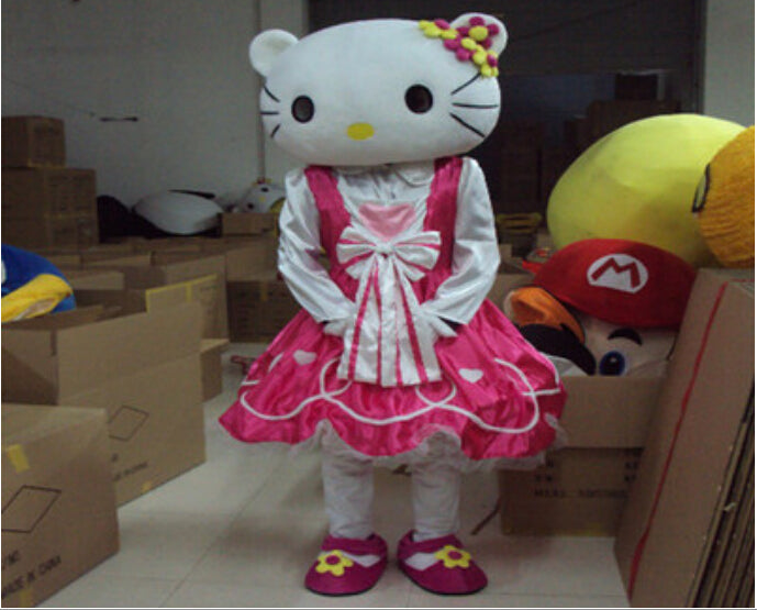 Hello Kitty Mascot Costumes Carnival Party Cosplay Suit