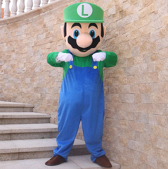 Affordable Super Mario Luigi Mascot Costumes Carnival Party Cosplay Suit